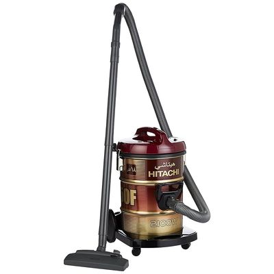 Hitachi Drum Vacuum Cleaner 2100 Watts, 18 Liters Tank Dust Capacity With 7.8M Extra Long Power Code, Removable &amp; Washable Filter, Rug-Floor Nozzle, Best For Home, Office &amp; Mosque, CV950F24CBSWR