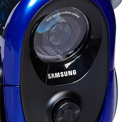 Samsung Bagless Canister Vacuum Cleaner with Anti Tangle Turbine Vitality Blue Telescopic Pipe Model- VC18M2120SB/SG | 1 Year Warranty