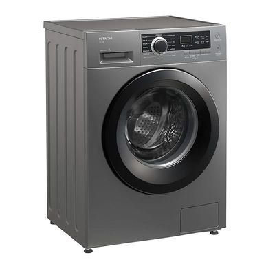 Hitachi 7Kg Front Load Washing Machine 1200 RPM ‎Push Button Silver Model BD70GE3CGXSL | 1 Year Full Warranty.