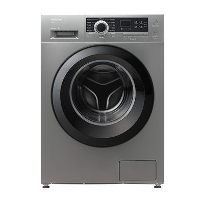 Hitachi 7Kg Front Load Washing Machine 1200 RPM ‎Push Button Silver Model BD70GE3CGXSL | 1 Year Full Warranty.