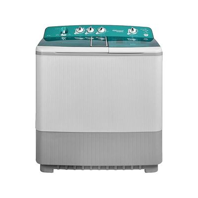 Super General 18 kg Twin tub Semi Automatic Washing Machine Top Load Washer with Lint Filter Spin Dry Light Grey/Green Model- SGW-1800 | ‎1 Year full Warranty