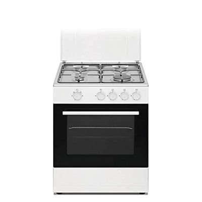 NOBEL 4 Burner Gas Cooker With Gas Oven Size (50 x 50) cm Silver Model-NGC50001 | 1 Year Warranty.