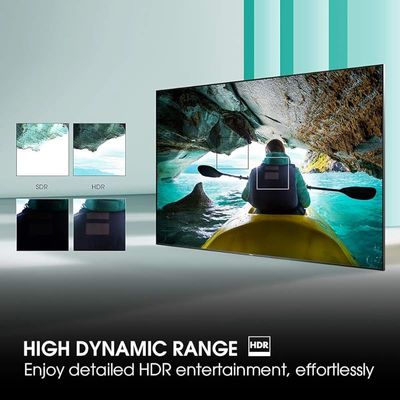 Hisense 50 بوصة 4K UHD ذكي مع Dolby Vision وYouTube وNetflix، أسود - موديل - 50A62GS - ضمان لمدة عام