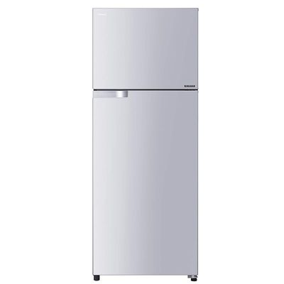 Toshiba 409 Liters Top Mount Refrigerator, Inverter Compressor, Hybrid Bio Deodorizer, Dual Cooling Zone, GR-A565UBZ-X(LS) Light Silver - 1 Year Manufacturer Warranty