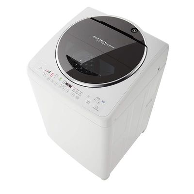 Toshiba 12 KG 700 RPM Top Load Washing Machine with 7 Step Wash, Mega S-DD Inverter, AW-DC1300WBA(W), White - 1 Year Manufacturer Warranty