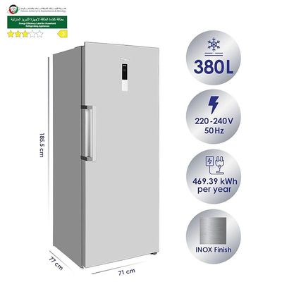 Super General 450 Liter Upright Freezer Convertible Fridge Freezer with 2 Drawers and 5 Boxes Model- SGUF-441-NFDCI | 1 Year Warranty