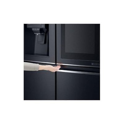 LG 570 Liters Slim French Door Refrigerator, Matt Black - GR-X29FTQKL