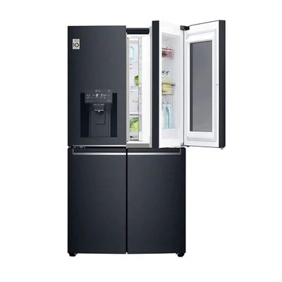 LG 570 Liters Slim French Door Refrigerator, Matt Black - GR-X29FTQKL