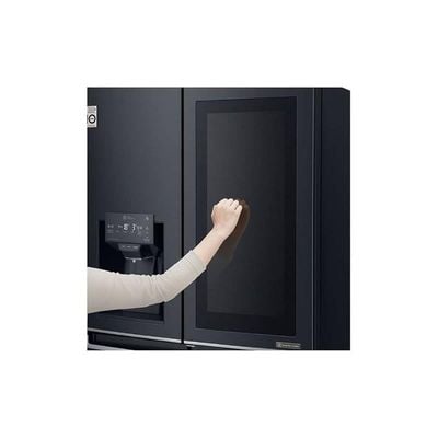 LG 570 Liters Slim French Door Refrigerator, Matt Black - GR-X29FTQKL