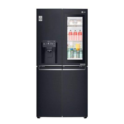 LG 570 Liters Slim French Door Refrigerator, Matt Black - GR-X29FTQKL