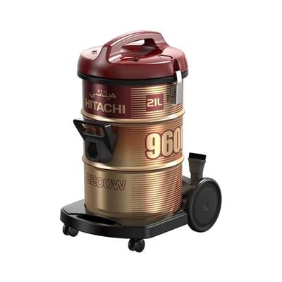 Hitachi Canister Vacuum Cleaner 2200W Cv960F Red/Gold/Black