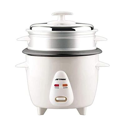 Aftron 2.8 Liters Rice Cooker White Model AFRC2800N | 1 Year Full Warranty
