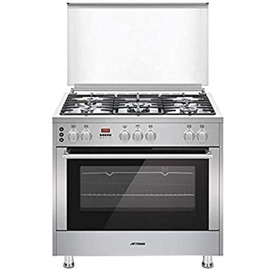 AFTRON 5 Burners Gas Cooker AFPGR9560SSD Silver