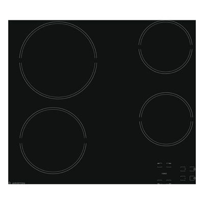 Ariston Built In 60x60cAriston Built In 60x60cm Ceramic Electric Hob 4 Cooking Zones Touch Control Panel 4 Power On Indicators Model- HR611CA | 1 Year Full Warranty 