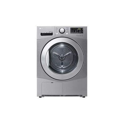 LG Front Load Dryer 9 Kg Condensing Type Sensor Dry Smart Diagnosis™ Stone Silver Colour Model- RC9066G2F | 1 Year Full Warranty