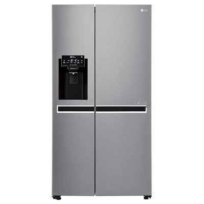 LG Side by Side Refrigerator GR-L247SLKV 601LTR, Platinum Silver, Smart Inverter compressor