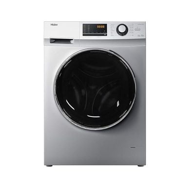 Haier 8 Kg Front Load Washer / 5 Kg Dryer, 1400 Rpm, Silver - Model - Hwd80-Bp14636S - 1 Year Warranty