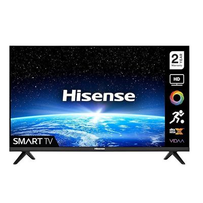 HISENSE 32 Inch (2021) HD Smart TV, with Natural Colour Enhancer, DTS Virtual X, VIDAA U5 OS, Youtube, Netflix, Freeview Play Shahid &amp; WiFi (2021) Model 32A4HD1 -International model