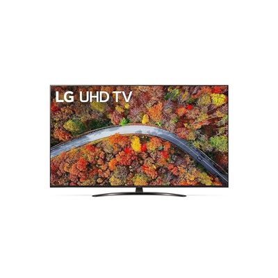 تلفزيون LG 55 بوصة من سلسلة UP81 تصميم شاشة سينمائية 4K Active HDR WebOS Smart مع ThinQ AI - 55UP8150PVB (موديل 2021)