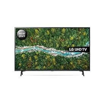 LG 43 Inch TV UP77 Series Cinema Screen Design 4K Active HDR webOS Smart with ThinQ AI - 43UP7750PVB (2021 Model)