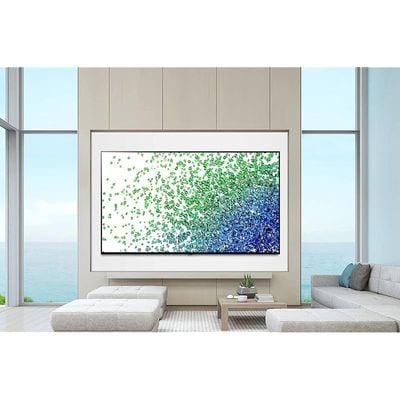 LG 55 Inch TV NANO80 Series Cinema Screen Design 4K Active HDR webOS Smart with ThinQ AI Local Dimming - 55NANO80VPA (2021 Model)