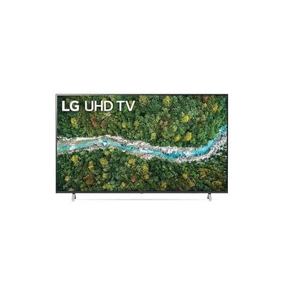 LG UHD 55 بوصة UP77 Series تصميم شاشة سينمائية 4K Active HDR webOS ذكي مع ThinQ AI، 55UP7750PVB، موديل 2021
