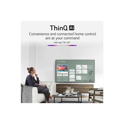 LG 50 Inch TV NANO80 Series Cinema Screen Design 4K Active HDR webOS Smart with ThinQ AI Local Dimming - 50NANO80VPA (2021 Model)