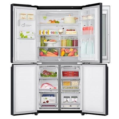 LG Side By Side Fridge Slim French Door Refrigerator 570 Litres GRX29FTQEL InstaView Door-in-Door Linear Cooling Hygiene FRESH+ ThinQ