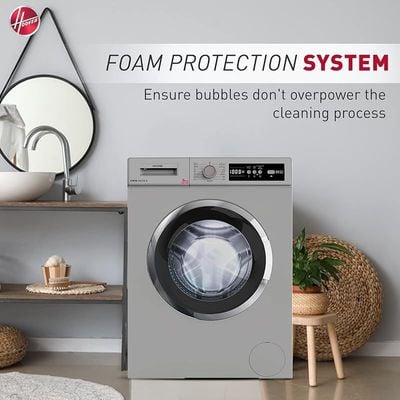 Hoover 6 Kg Front Loading Washing Machine Color Silver Model HWMV610S | 1 Year Full Warranty.