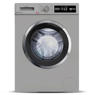 Hoover 6 Kg Front Loading Washing Machine Color Silver Model HWMV610S | 1 Year Full Warranty.