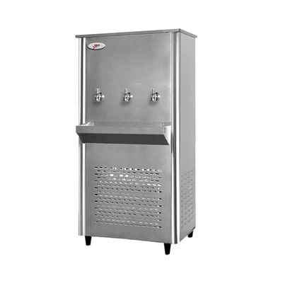 Milton Water Cooler 3 Tap 45 Gallons With Full Stainless Steel Body Taps For Chilled Built-in Cooling Function Color Silver Model - ML45T3D1 1 Year &amp; 5 Compressor Warranty.