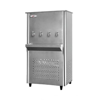 Milton Water Cooler 4 Tap 85Gallons, Full Stainless-Steel Body, 4 Push Button Taps for Chilled Water Model ML85T4D1| 1Year Full 5Year Compressor Warranty.
