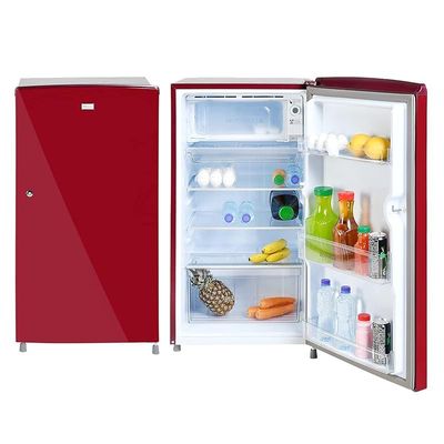 Super General 171 Liter Gross Volume Compact Design Refrigerator Bordeaux Red Beverage Fridge with Lock Freezer Box Defrost Model- SGR-205 | 1 Year Warranty 