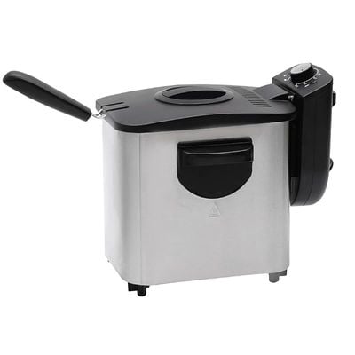 Nobel 4 Liters Deep Fryer Stainless Steel Silver Black Color Model – NDF8G | 1 Year Warranty.