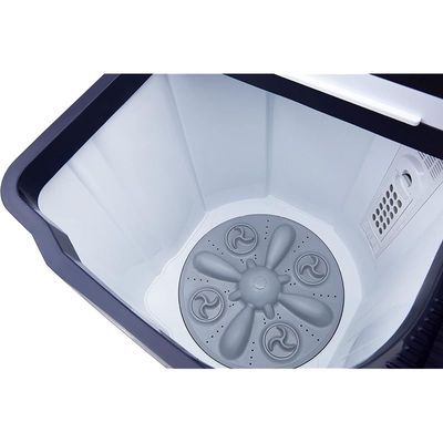 Nikai 8Kg Semi-Automatic Top Load Twin Tub Washing Machine with Quick Wash &amp; Auto Balance Control, Silent Operation, Powerful Pulsator, Rust-Proof Body - NWM800SPN10