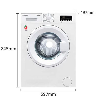 Nikai 6 Kg Front Load Washing Machine With Silent Operation, Quick Wash And Auto Imbalance Sensor, 800 RPM, Comes With 1 Year Warranty, Nwm600FT/FN7, (White)