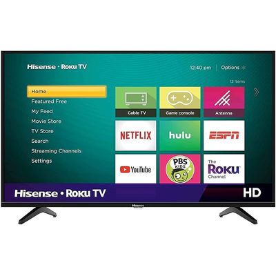 Hisense 32 Inch TV 4K FHD Smart TV, With Dolby Vision HDR, DTS Virtual X, YouTube, Netflix, Freeview Play &amp; Alexa Built-in, Bluetooth &amp; WiFi Black Model 32A4GTUK -1 Year Full Warranty.