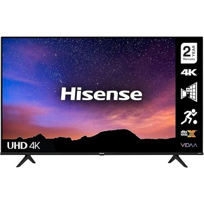 Hisense 65 Inch TV 4K UHD Smart TV, With Dolby Vision HDR, DTS Virtual X, YouTube, Netflix, Freeview Play &amp; Alexa Built-in, Bluetooth &amp; WiFi Black Model 65A61GTUK -1 Year Full Warranty.