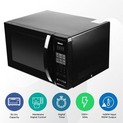 Nobel Digital Microwave Oven LED Display, 36L, Black, NMO40D