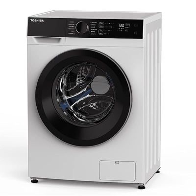 Toshiba 10 Kg Wash|7 Kg Dry, 1400 RPM Front Load Washer and Dryer, 12 Programs, 12" Quick Wash Cycle, TWD-BJ110M4A(WK) -1 Year Manufacturer Warranty