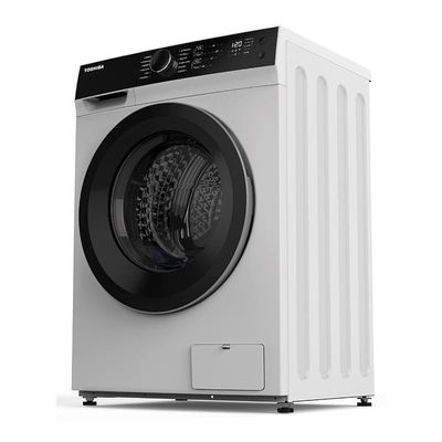 Toshiba 10 Kg Wash|7 Kg Dry, 1400 RPM Front Load Washer and Dryer, 12 Programs, 12" Quick Wash Cycle, TWD-BJ110M4A(WK) -1 Year Manufacturer Warranty