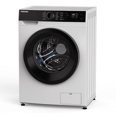 Toshiba 12 Kg Wash | 7 Kg Dry, 14000 RPM, Front Load Washer and Dryer, 12 Programs, 12" Quick Wash Cycle, TWD-BJ130M4A(WK) - 1 Year Warranty