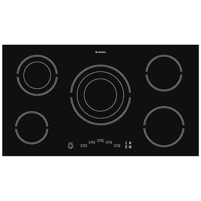 Ariston Built In 90cm Ceramic Electric Hob 5 Cooking Zones Touch Control Panel 4 Power On Indicators Radiant Regulation Easy Cleaning  Model- HR9012BIA/1 | 1 Year Full Warranty 