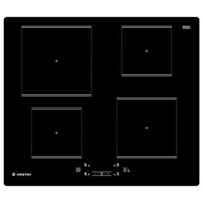 موقد كهربائي مدمج من أريستون مقاس 60 × 60 سم، 4 مناطق للطهي، لوحة تحكم تعمل باللمس، تشغيل المؤشرات، تنظيم مشع، سطح زجاجي سيراميكي سهل التنظيف - AQ0160SNE | ضمان كامل لمدة عام