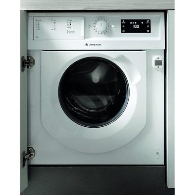 Ariston Built In 7 KG Washer 5 KG Dryer 1200 RPM Fully Automatic Front Load Washing Drying Combo Machine With Inverter Motor Model- BIWDHL75128MEA | 1 Year Full 5 Years Inverter Motor Warranty 