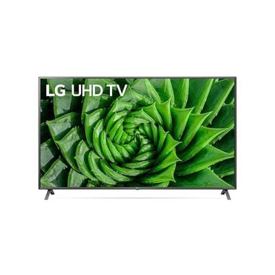 تلفزيون LG UHD 4K الذكي، سلسلة UN80 مقاس 75 بوصة، تصميم شاشة سينمائية 4K Active HDR WebOS 75UN8080PVA (موديل 2020)