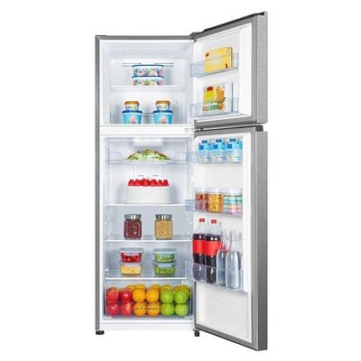 Hisense 418 Liter Refrigerator Double Door Top Mount Silver Model RT418N4ASU"Min 1 year manufacturer warranty"