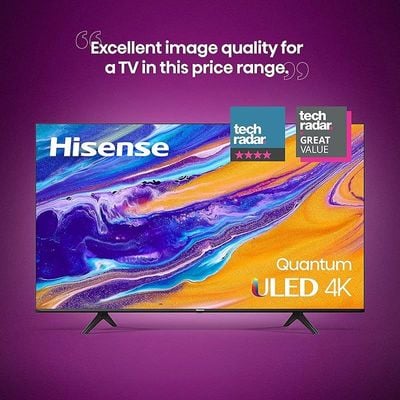 Hisense ULED 4K Premium Quantum Dot QLED Series 65 بوصة تلفزيون ذكي يعمل بنظام Android موديل 65U6G - ضمان لمدة سنة واحدة، Ž65U6G، 65U6Q