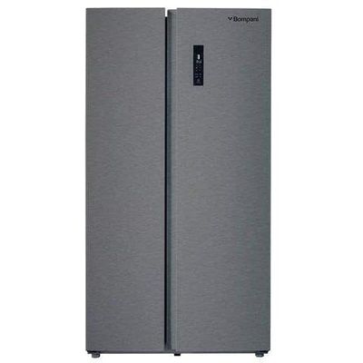 Bompani 600 Liters Side By Side Refrigerator Silver Model BR650SS  | 1 Year Full 5 Year Compressor Warranty