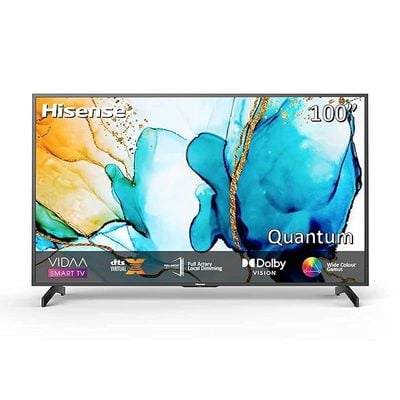 Hisense 100 Inch TV 4K UHD Smart Premium Dolby Vision YouTube Netflix Shahid Freeview Play & Alexa Built-in, Bluetooth & WiFi Black Color Model -100U8GQ 1 Year Warranty.